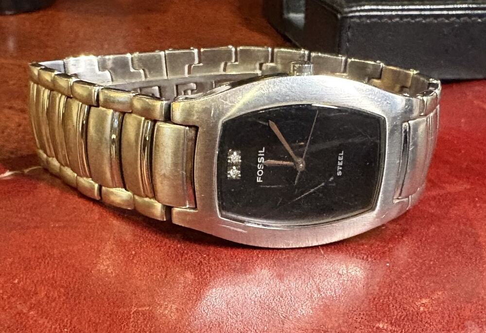 Unisex 30mm Silver Tone Fossil Steel Watch, FS2761, Arkitekt Model, WR 30M